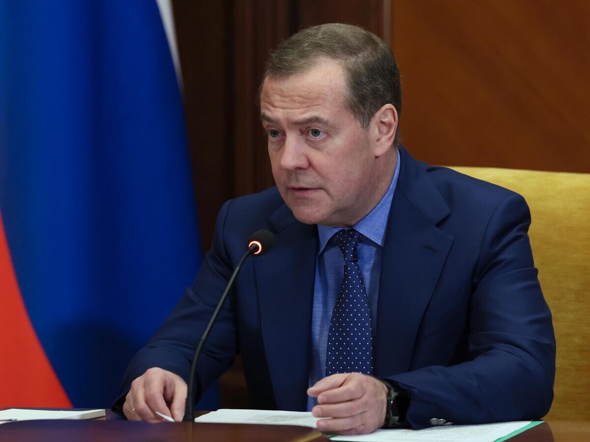    Заместитель председателя Совета безопасности РФ Дмитрий Медведев© РИА Новости / Екатерина Штукина