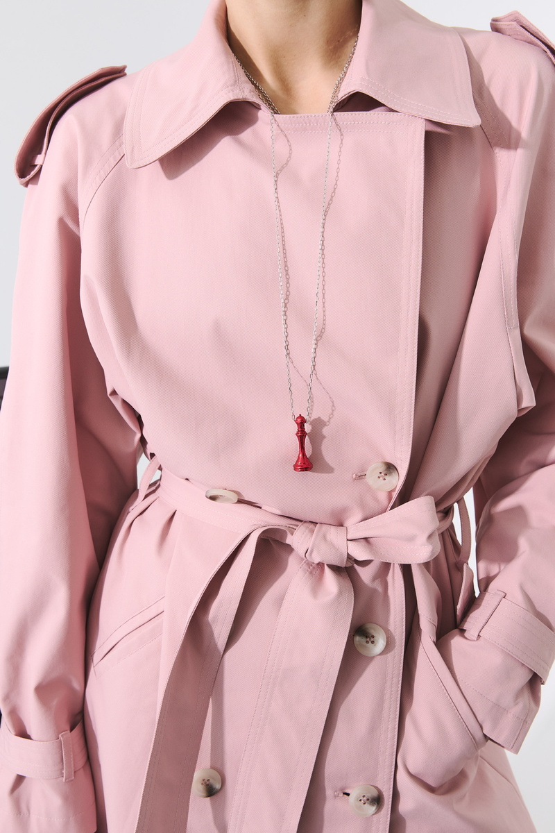 Серебряная подвеска «Твой ход» dark red