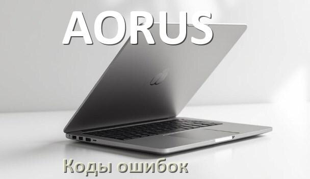 
Коды ошибок ноутбука AORUS что означает 10, 43, 601, 651, 3f0, 0xc00000e9