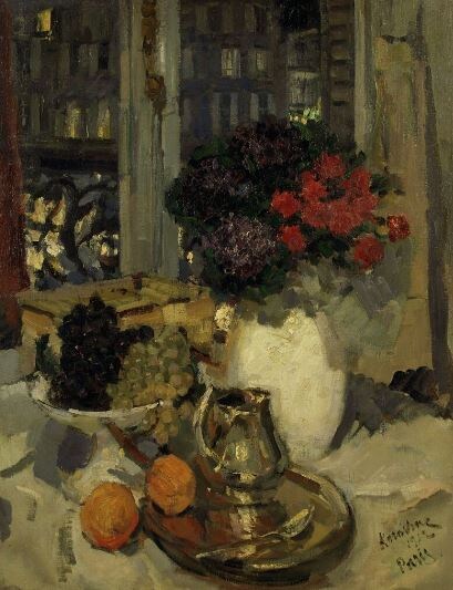 Константин Коровин. «Гвоздики и фиалки». Репродукция взята из свободных источников на просторах интернета