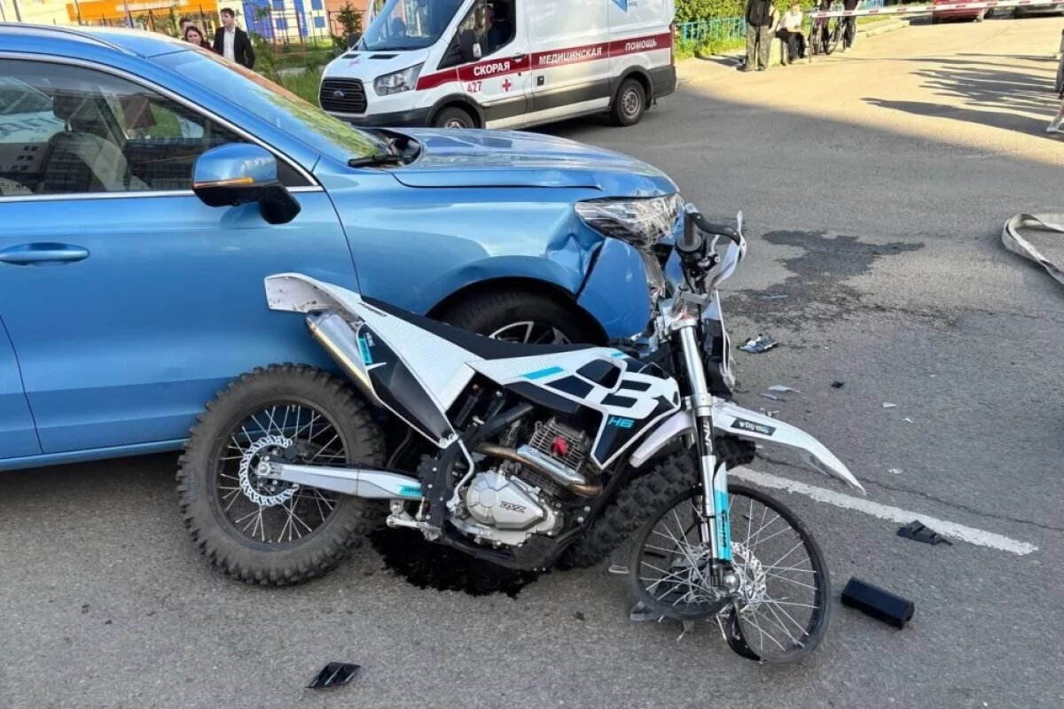    Подросток на питбайке влетел в автомобиль Haval в Челябинске