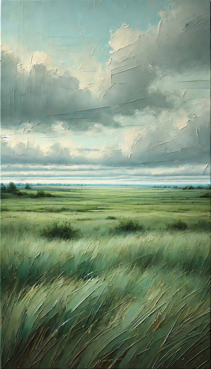 Бескрайний зелёный простор