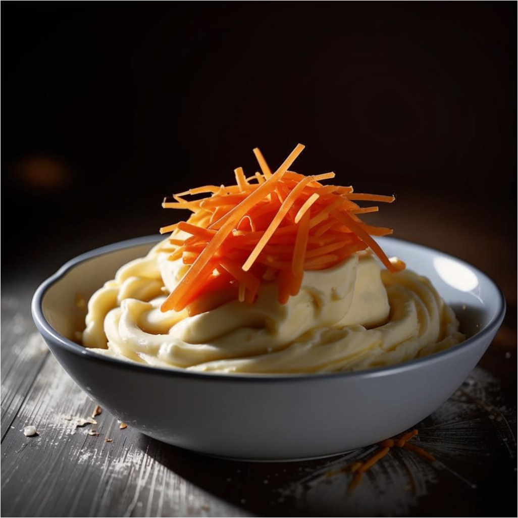 Творог с морковью и сметаной