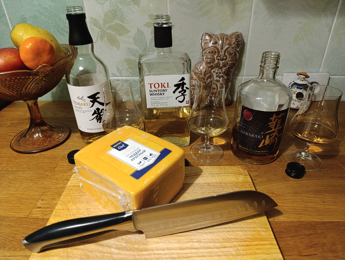 Сочетание сыра "Чеддер" с виски рекомендуют как в Англии, так и в Японии!