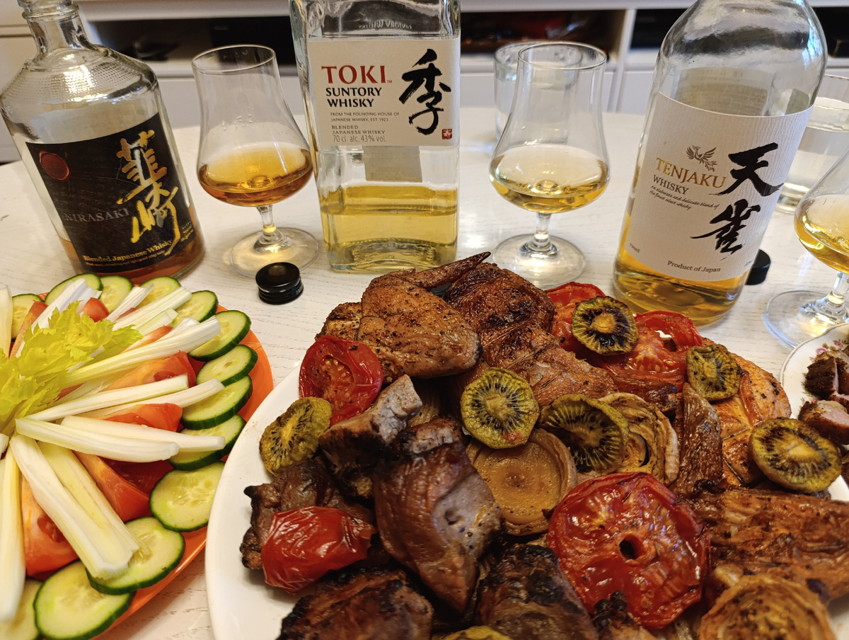 Киви с виски - это очень вкусно и необычно! А киви, жареный на мангале - вдвойне!