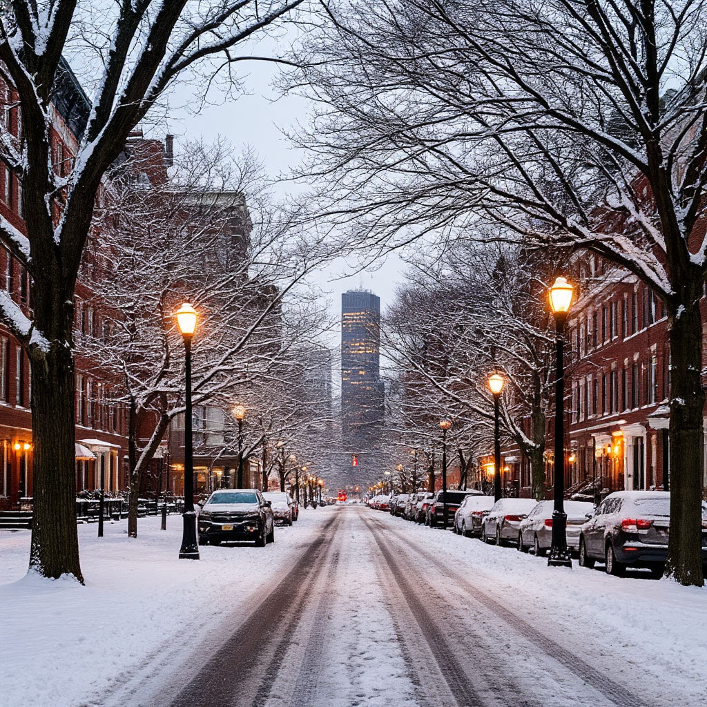 Зима в Бостоне
