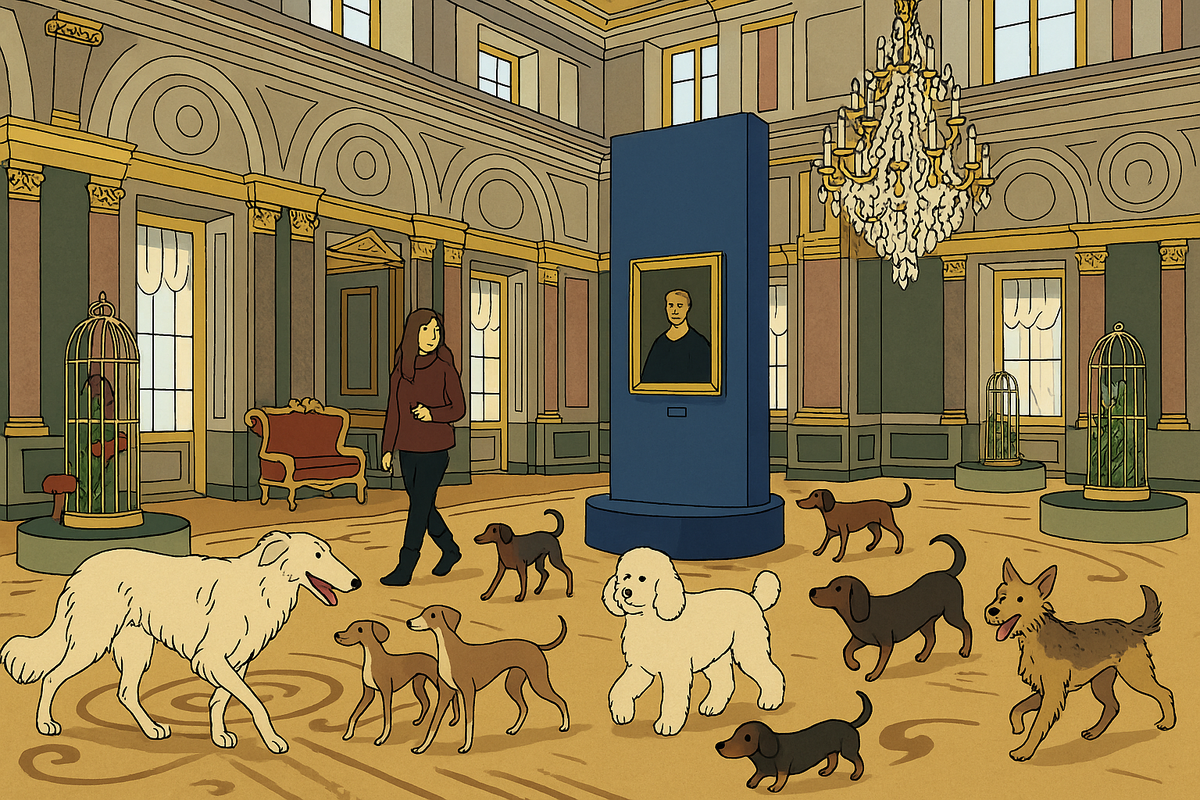 Моя шутливая генерация иллюстрации по впечатлениям от выставки