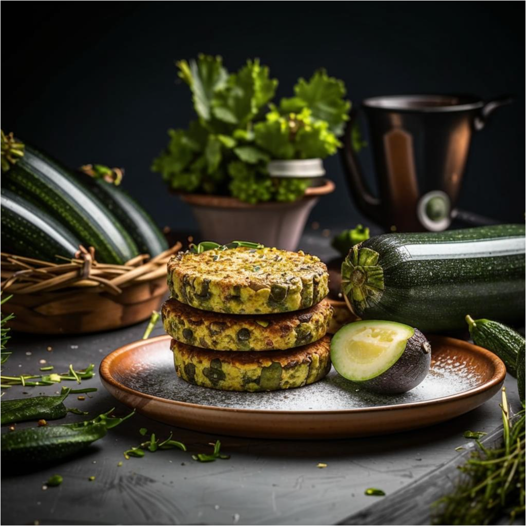 котлеты из кабачков и творога.