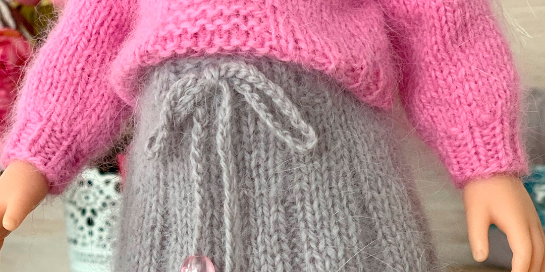 Юбка с имитацией бантовых складок для Паолы Рейна. Мастер-класс/описание