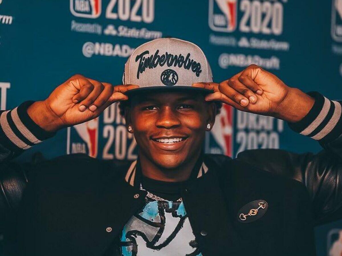    Первый номер на драфте НБА 2020 года Энтони Эдвардс© Фото : Официальный Twitter NBA