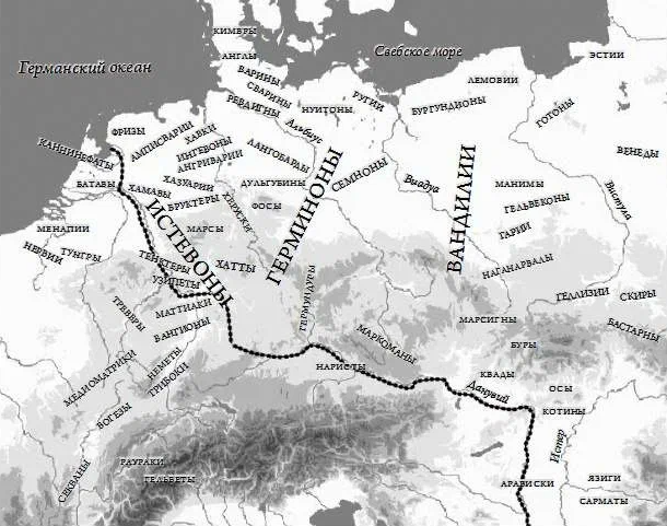 (карта древней "Германии")