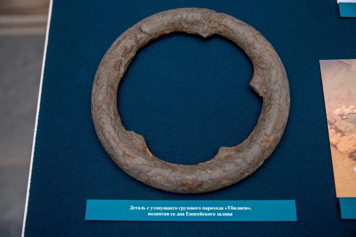    В Красноярском крае впервые показали деталь парохода «Тбилиси»