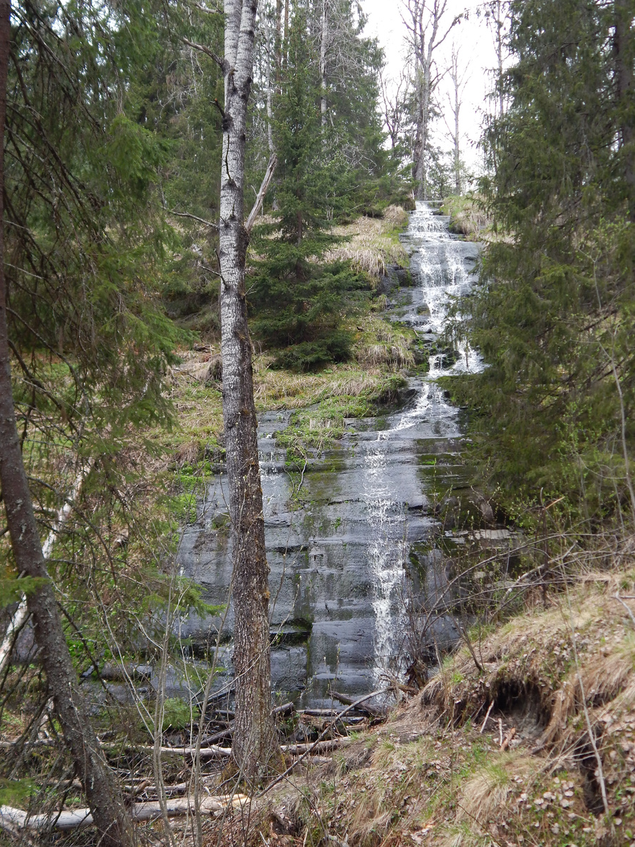 Водопад Онненкоски. Листайте вправо.