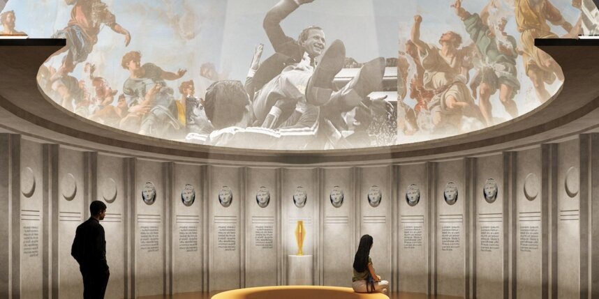    Один из залов выставки предоставлено организаторами