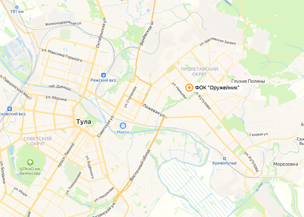 Карта падения обломков украинского дрона. Фото: скриншот Яндекс Карты