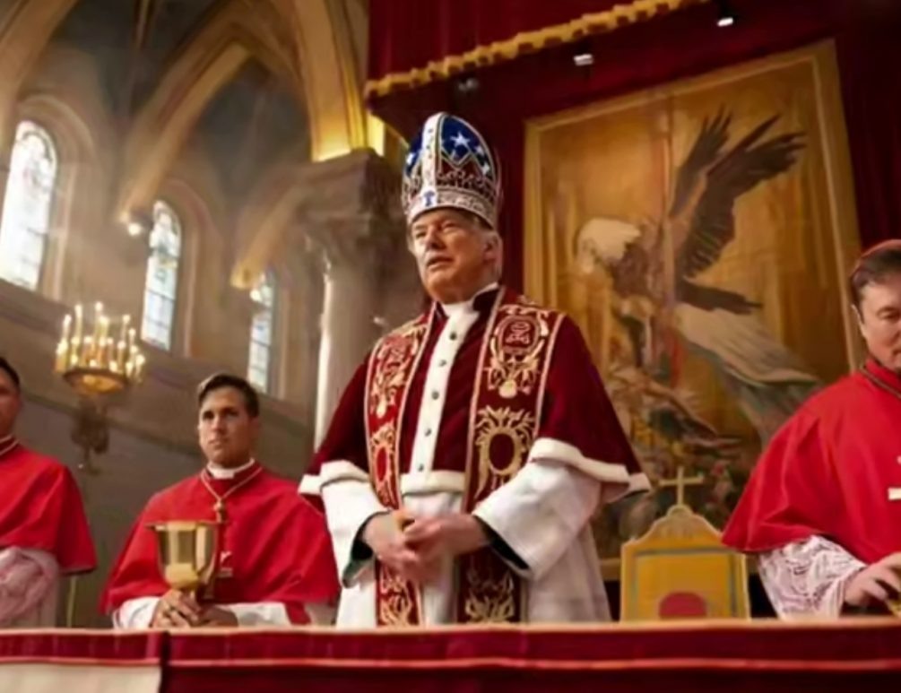    Трамп одобрил встречу в Ватикане. Иллюстрация: соцсети