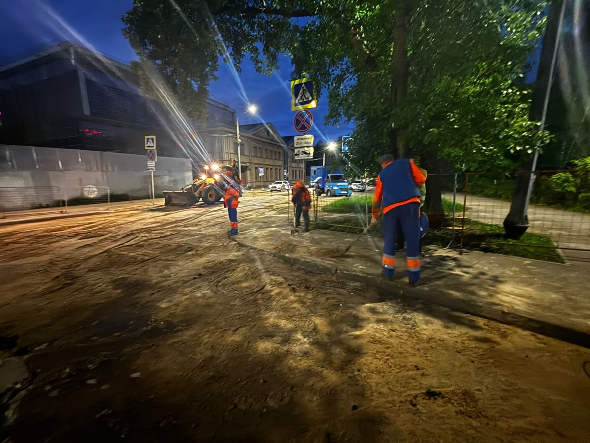    Аварийный участок отремонтировали