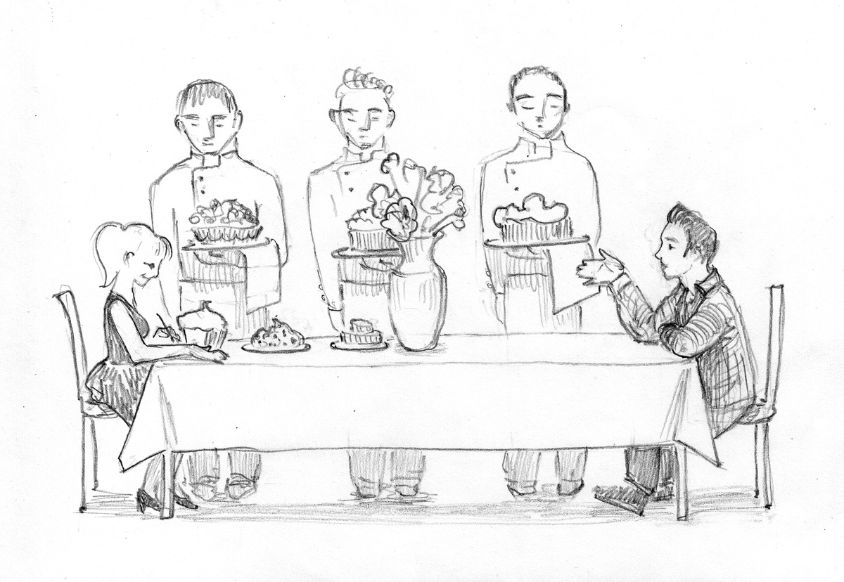 Рисунок художника и автора рассказа Полины Белозёровой