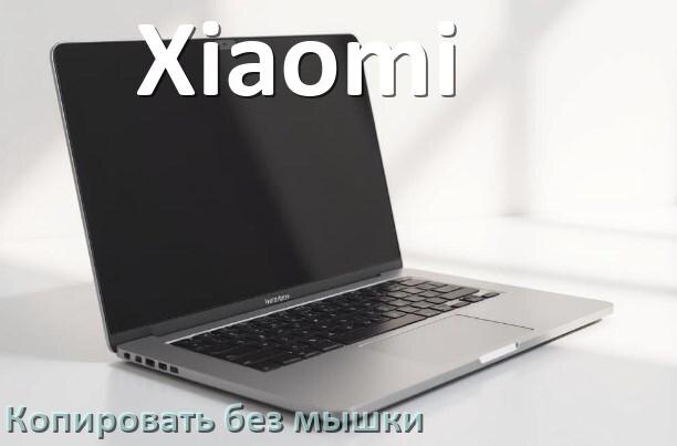 
Как на ноутбуке Xiaomi без мышки скопировать и вставить текст