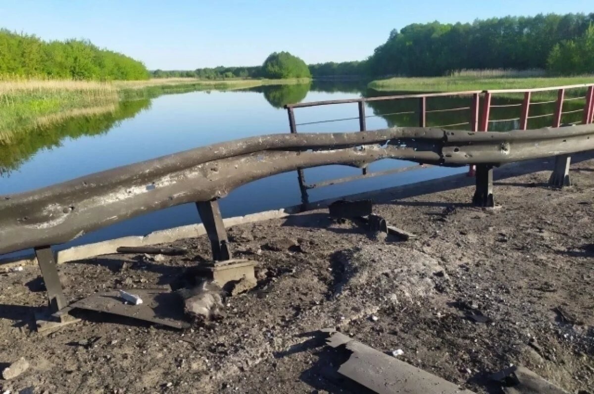    В Курской области БПЛА ВСУ повредил автомобильный мост в Рыльском районе