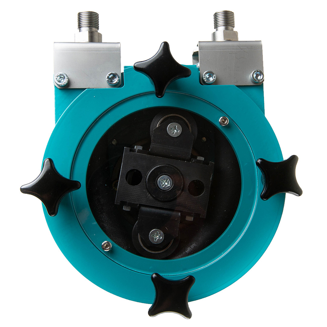 Перистальтический насос, вид с тарца.