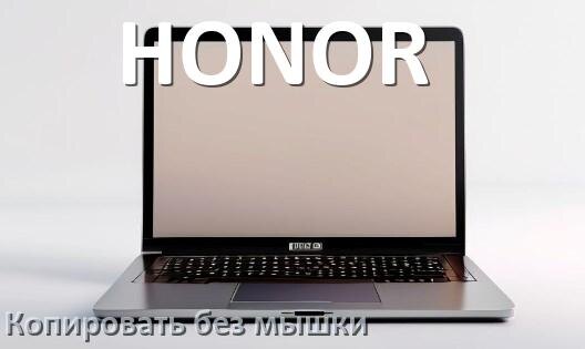 
Как на ноутбуке HONOR без мышки скопировать и вставить текст