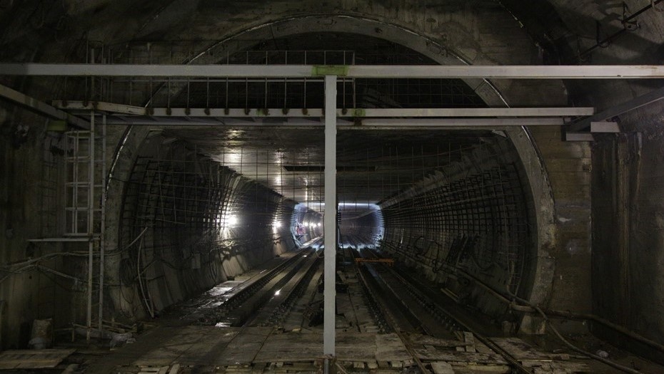    Строительство станции метрополитена "Проспект Славы". Автор фото: Ваганов Антон/"ДП"