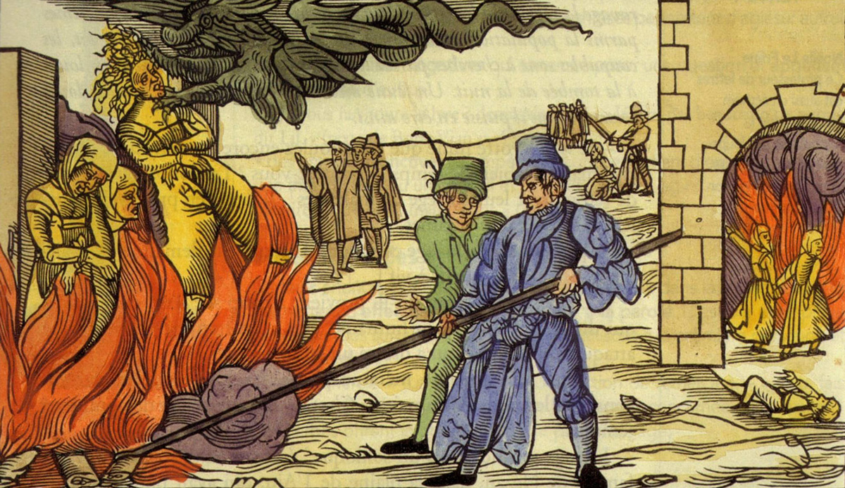 Сжигание ведьм в Гарце. 1555 год