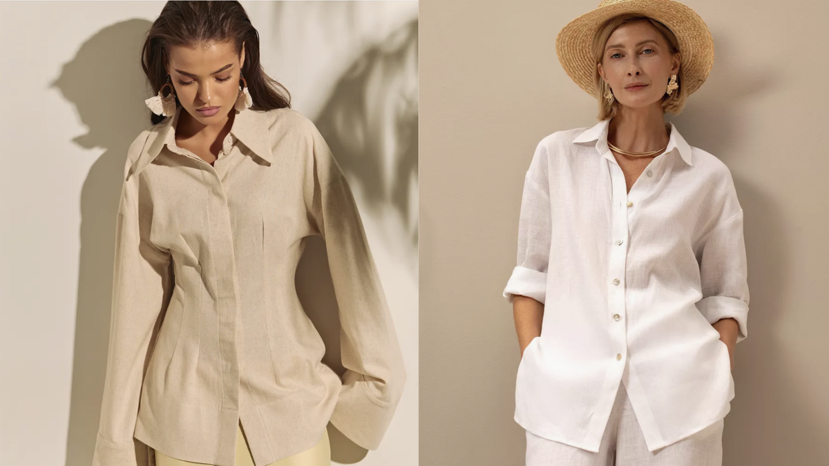 Льняная рубашка . Лён - 100%