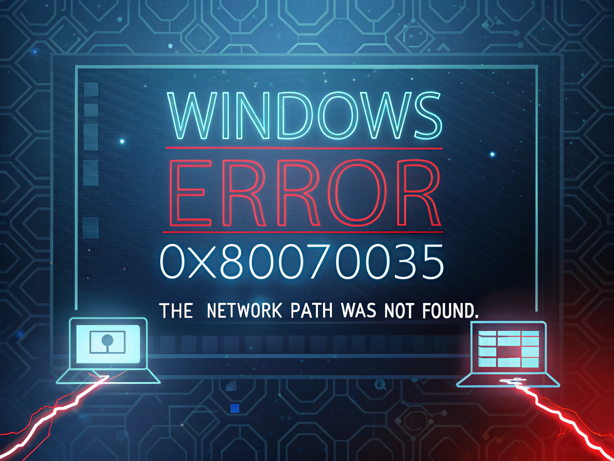 🌐 0x80070035: как устранить ошибку “сетевой путь не найден”