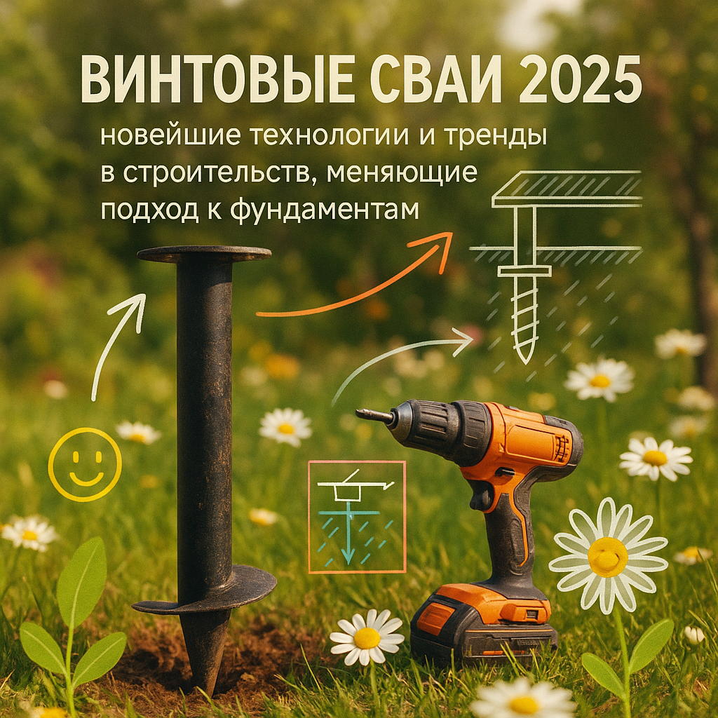    Винтовые сваи 2025: новейшие технологии и тренды в строительстве, меняющие подход к фундаментам