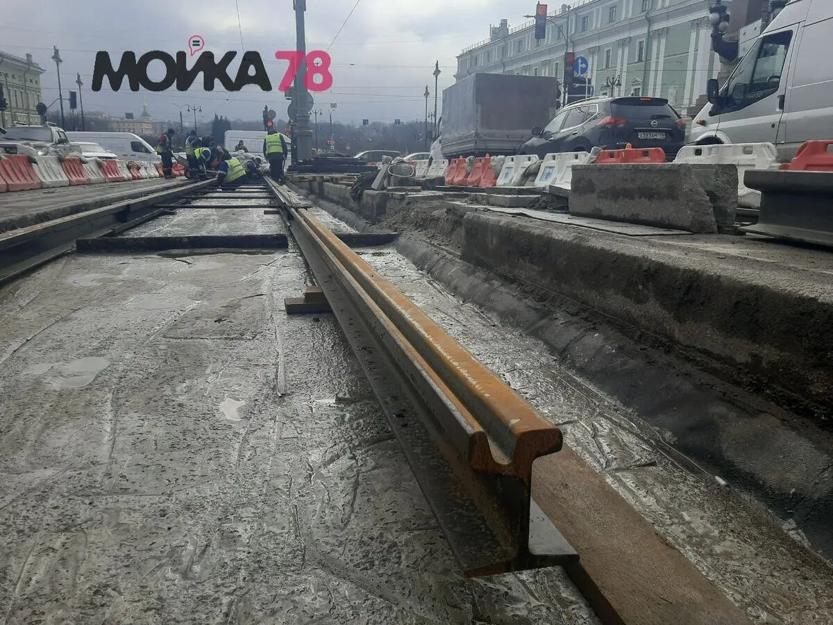    Троицкий мост в марте 2025 года. Фото: Мойка78