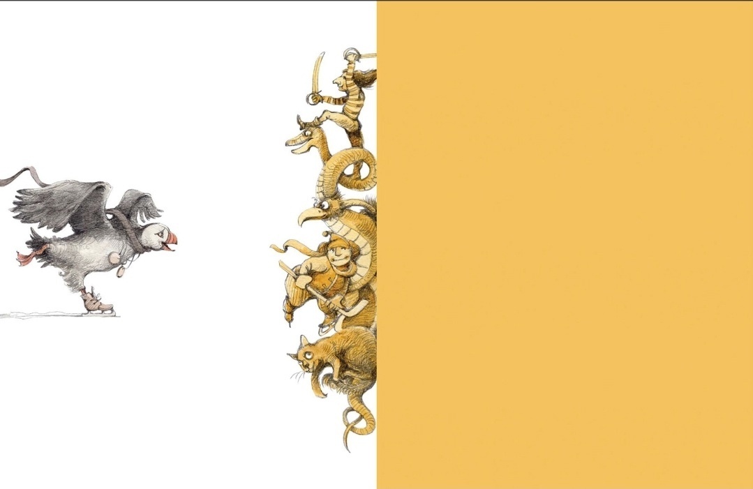 Форзац книги «Очумелый птиц»