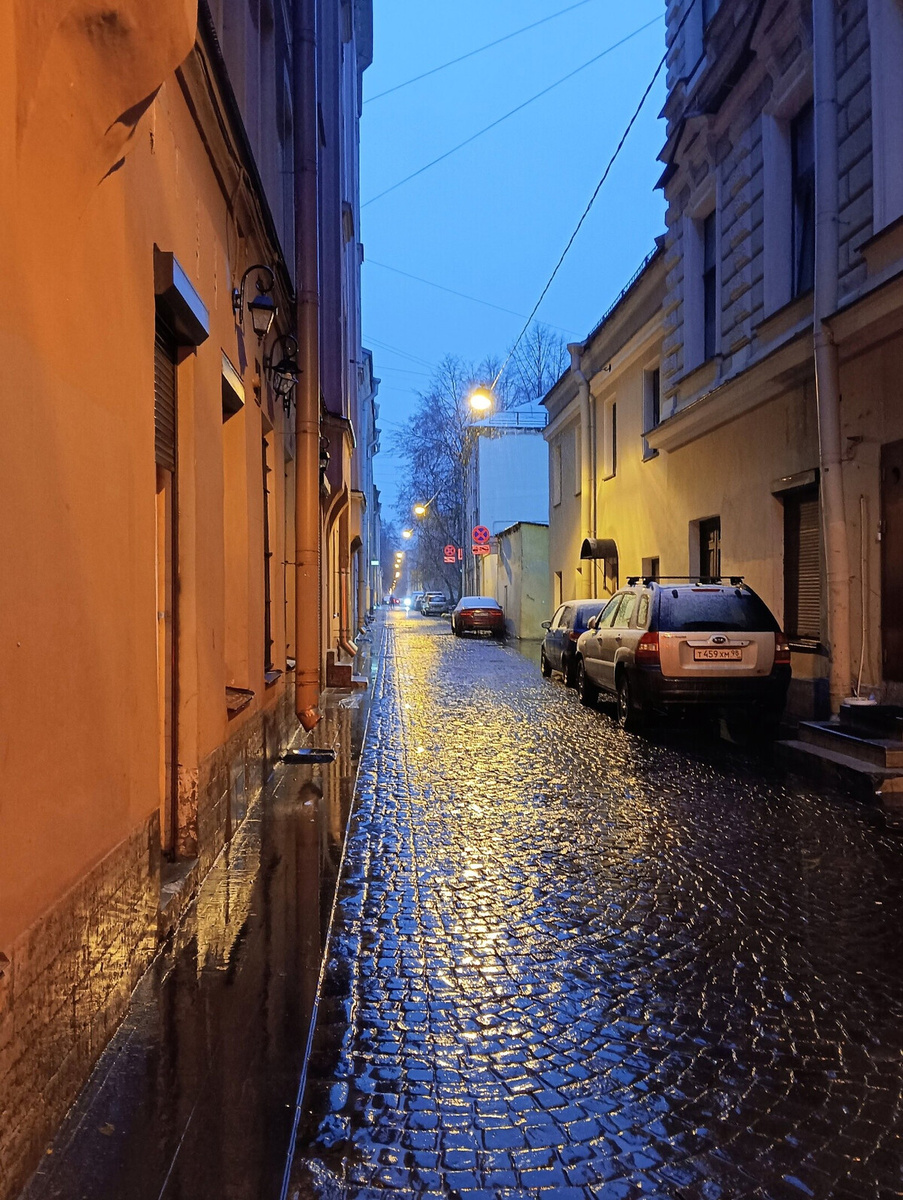 Улица Репина после дождя.