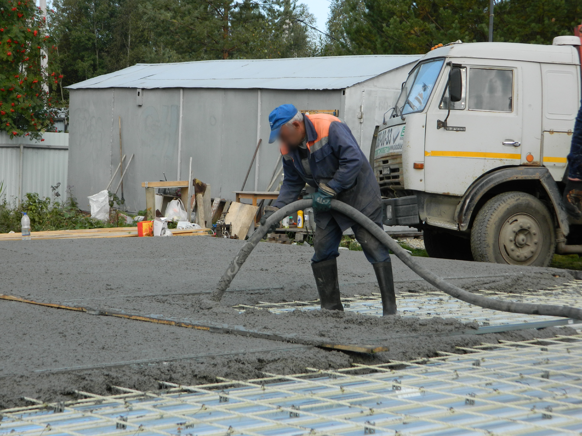 Подача готового раствора с помощью мобильной станции