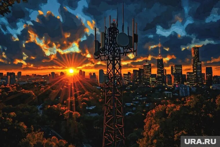 В Орловской области отключили мобильную связь. Фото: Создано в Midjourney © URA.RU