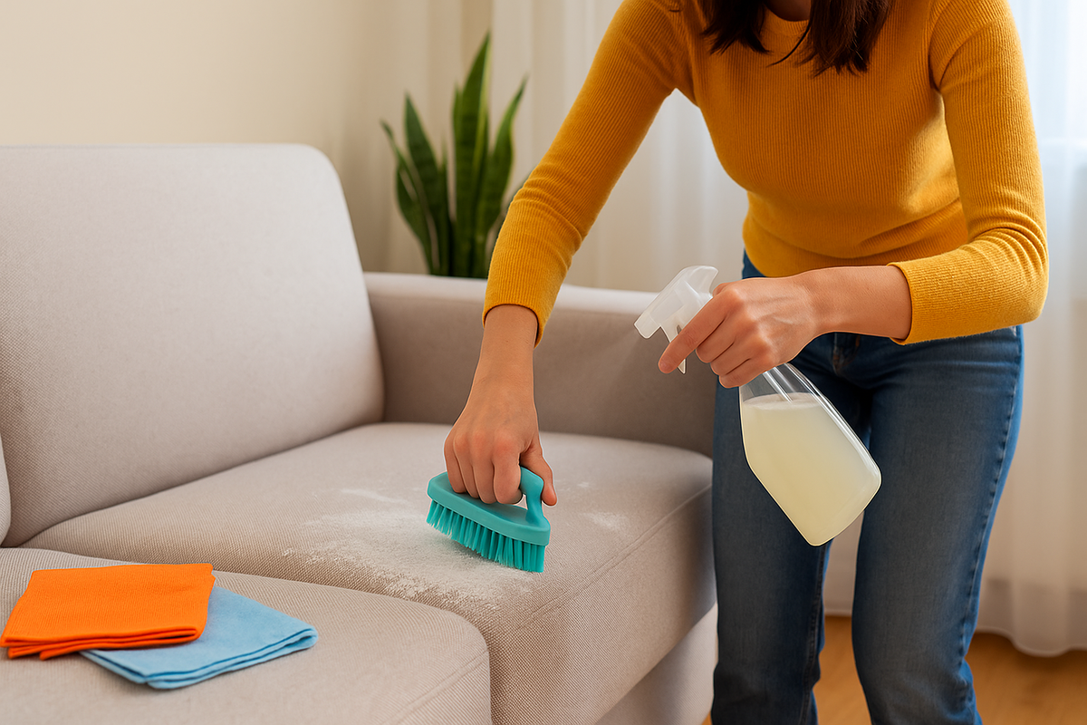Как освежить диван без химчистки