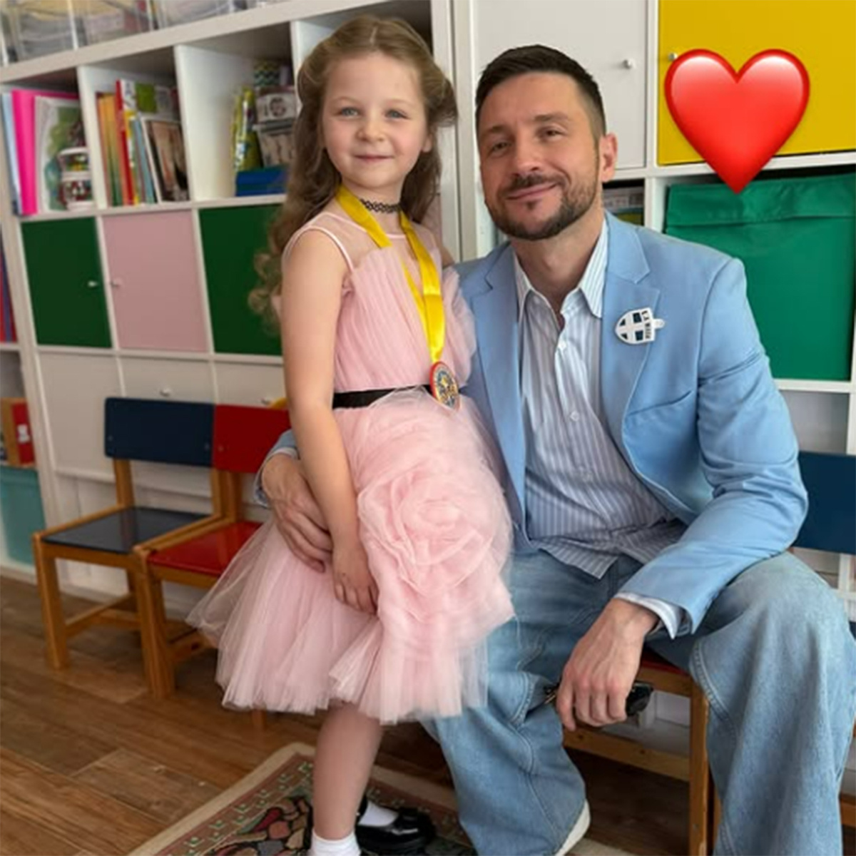 Сергей Лазарев с дочкой Аней. Фото: соцсети Сергея Лазарева