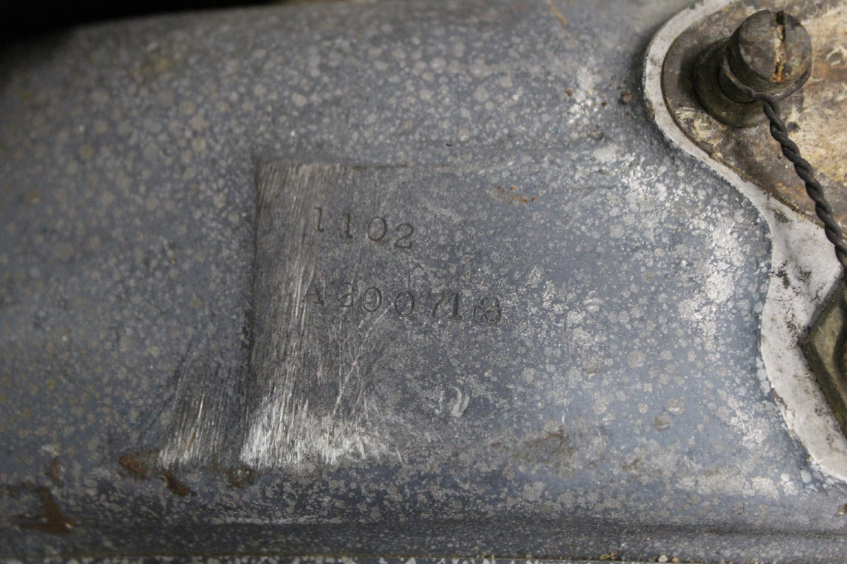 Фотография номера двигателя Р-40 из экспозиции Киришского историко-краеведческого музея. Передан в музей в 2016 году.