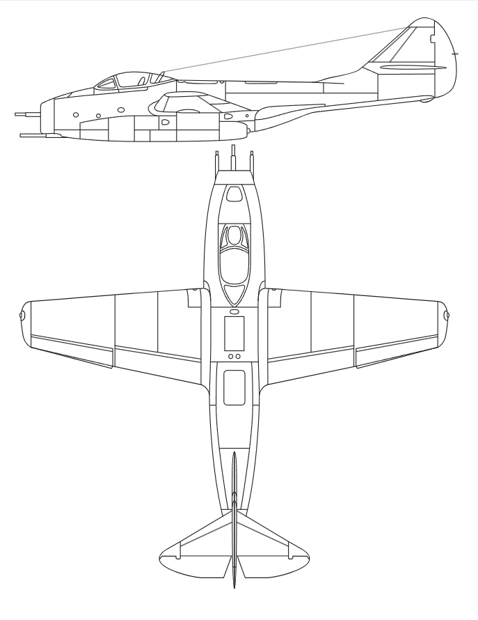 Схема самолёта
