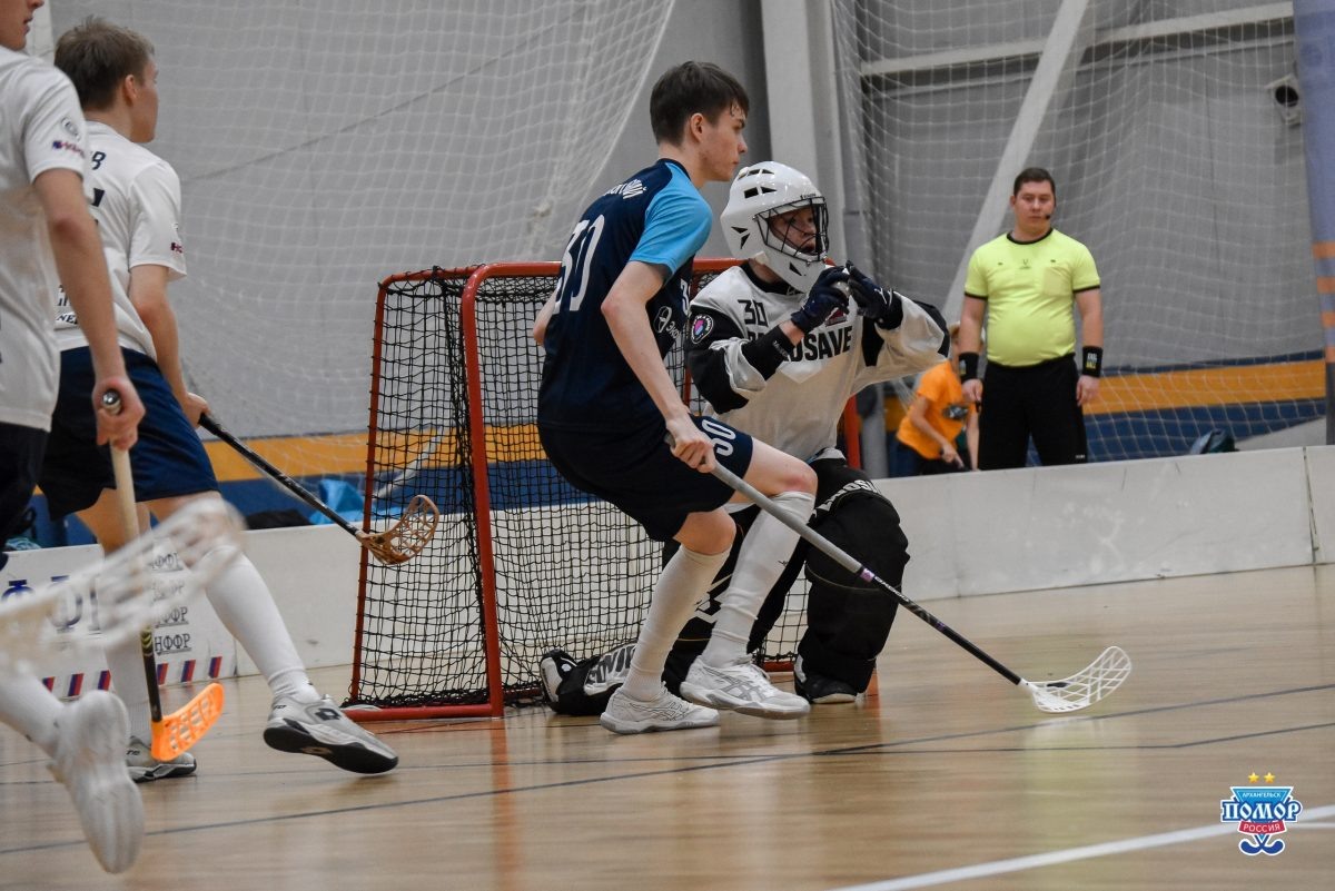    Во встрече с архангелогородцами флорболисты \