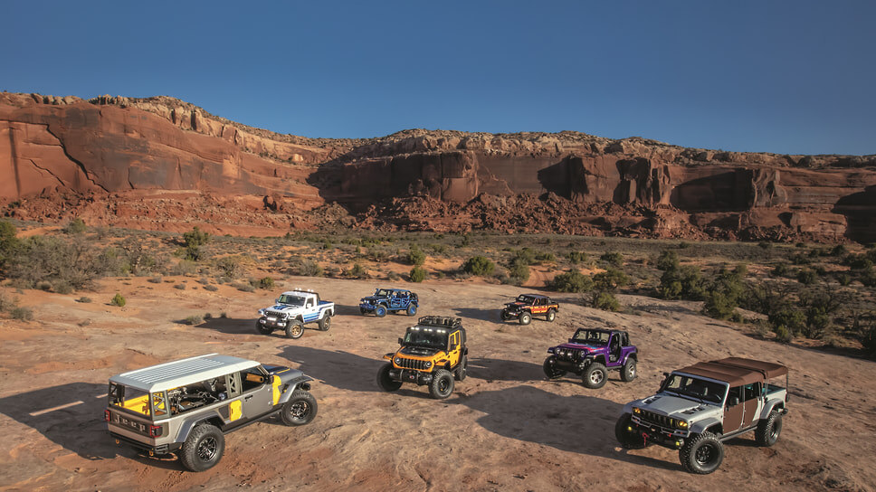 Концепты своих внедорожников Jeep представляет на Easter Jeep Safari с 2002 года. Исключением стал 2020-й, тогда и само мероприятие было отменено из-за пандемии коронавируса. В этот раз кроме семи концептов компания привезла в Моаб серийный Wagoneer в комплектации Overland .📷Фото: Jeep