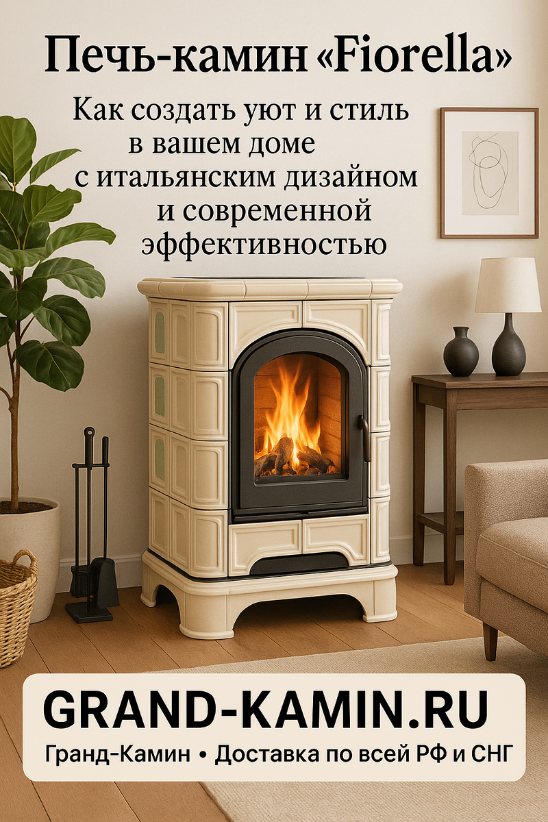    Печь-камин «Fiorella»: Как создать уют и стиль в вашем доме с итальянским дизайном и современной эффективностью Kamin