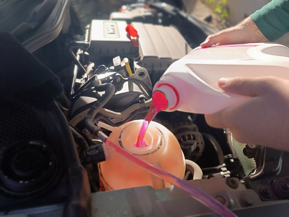 Замена антифриза методом замещения