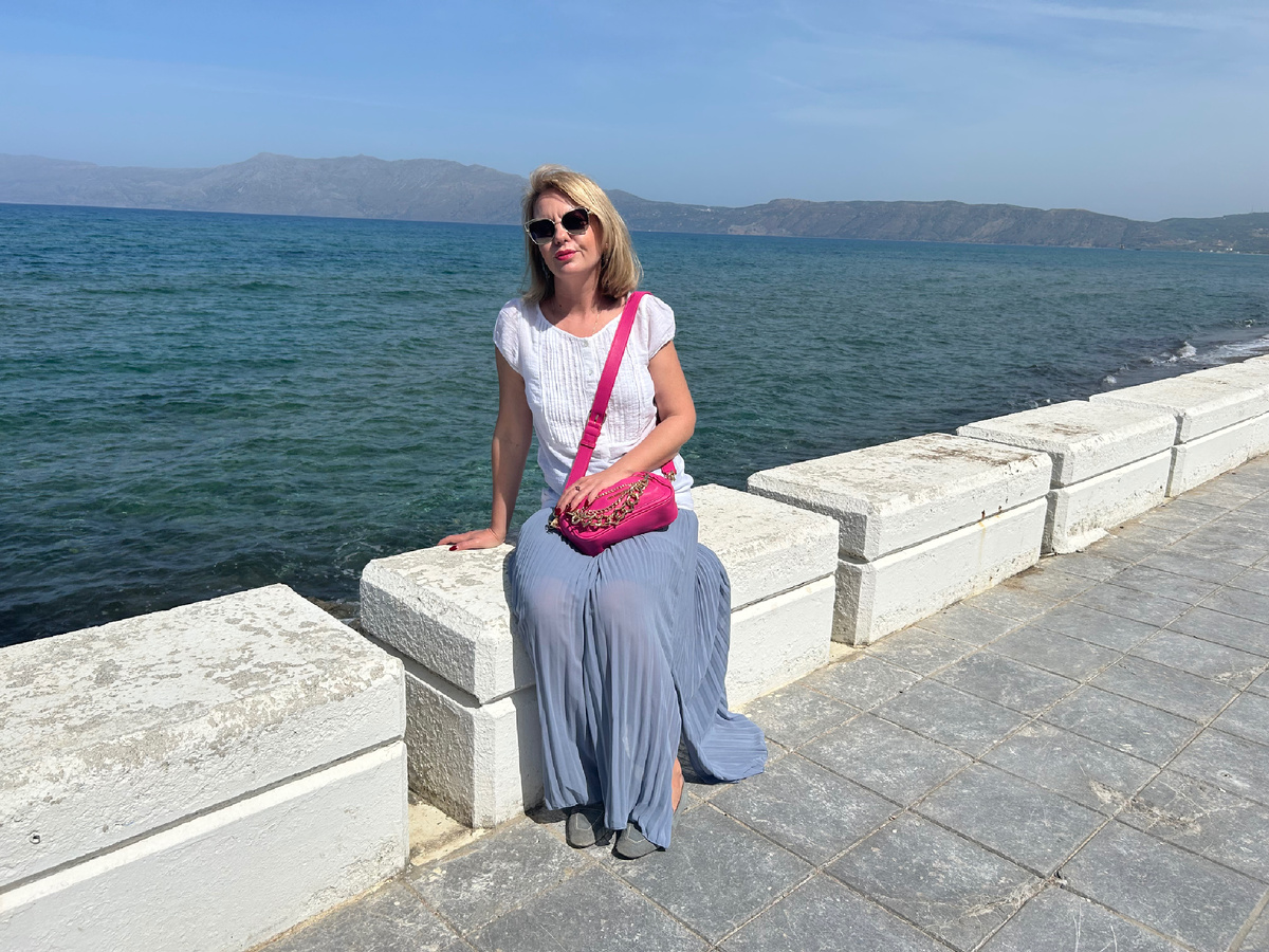 Фото автора в Греции. Ну какой тут борщ, ну