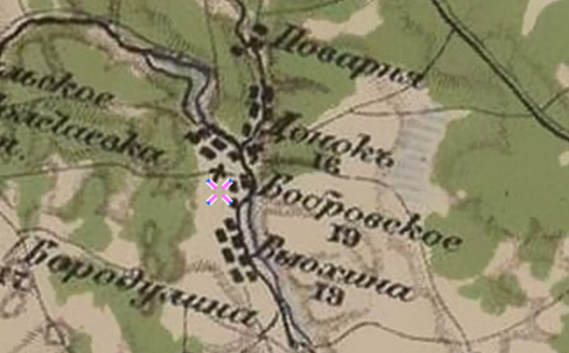 Фрагмент карты Стрельбицкого.