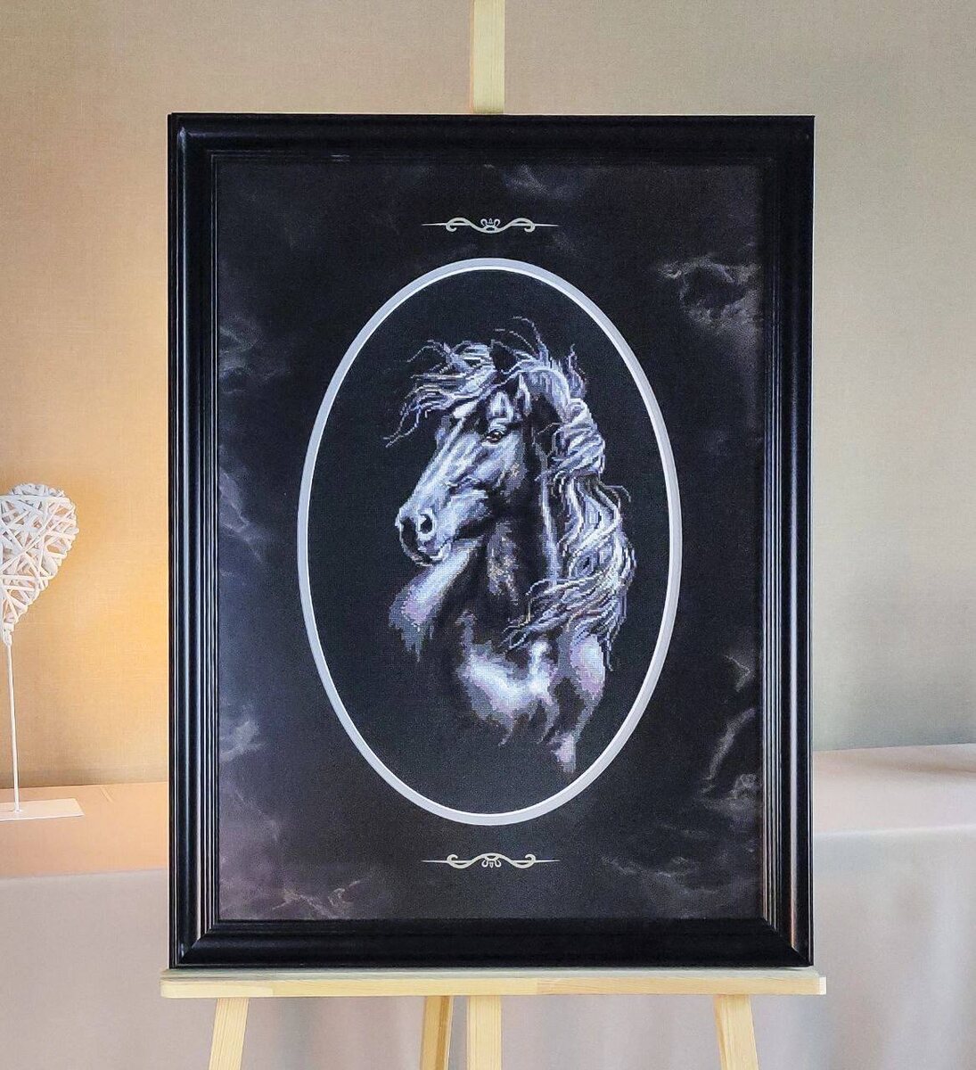 Вышивка по набору "Ветер в гриве", арт. 1494. Фото @OlyaNik0laevna