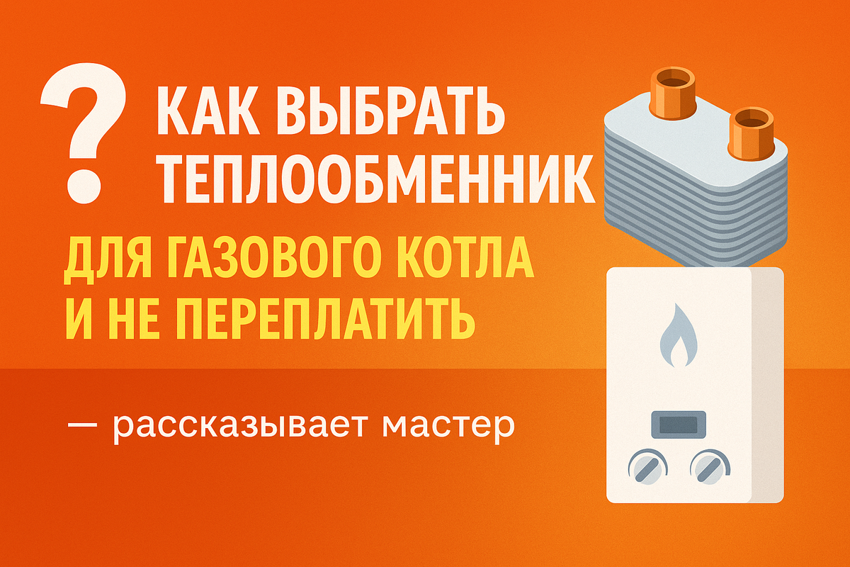 Привет! Я — мастер по ремонту газовых котлов. И сегодня расскажу, как правильно выбрать теплообменник — без лишних трат, ошибок и "китайских подделок", которые выходят из строя через месяц.

Мой совет прост: если котёл потёк — не паникуйте и не спешите за новым котлом. Часто достаточно просто заменить теплообменник — это в 3–5 раз дешевле, а результат тот же.
