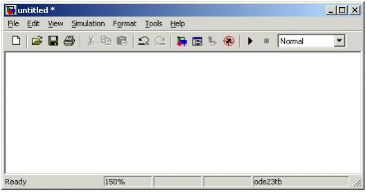 Пустое окно модели 