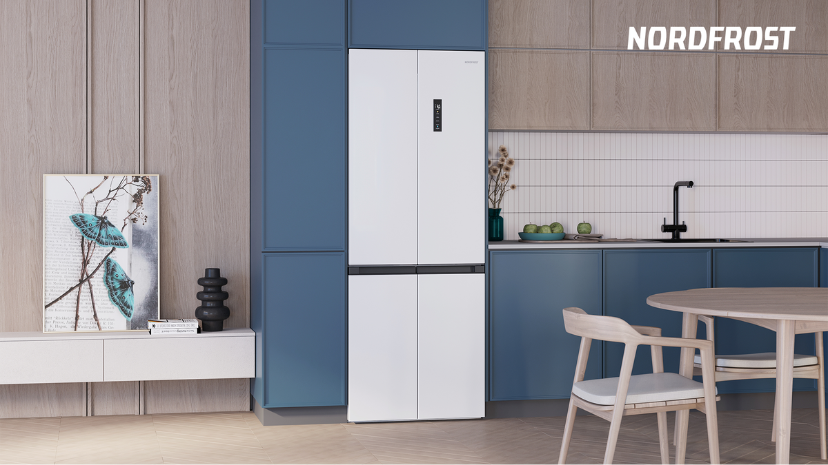 Четырехдверный холодильник NORDFROST RFQ 440NFGW